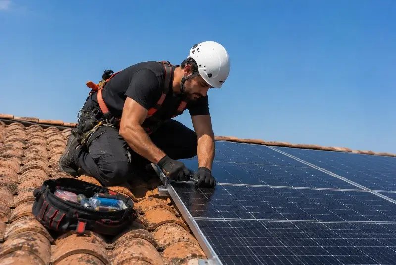 Maintenance et monitoring de panneaux solaires à Saint-Martial-de-Vitaterne